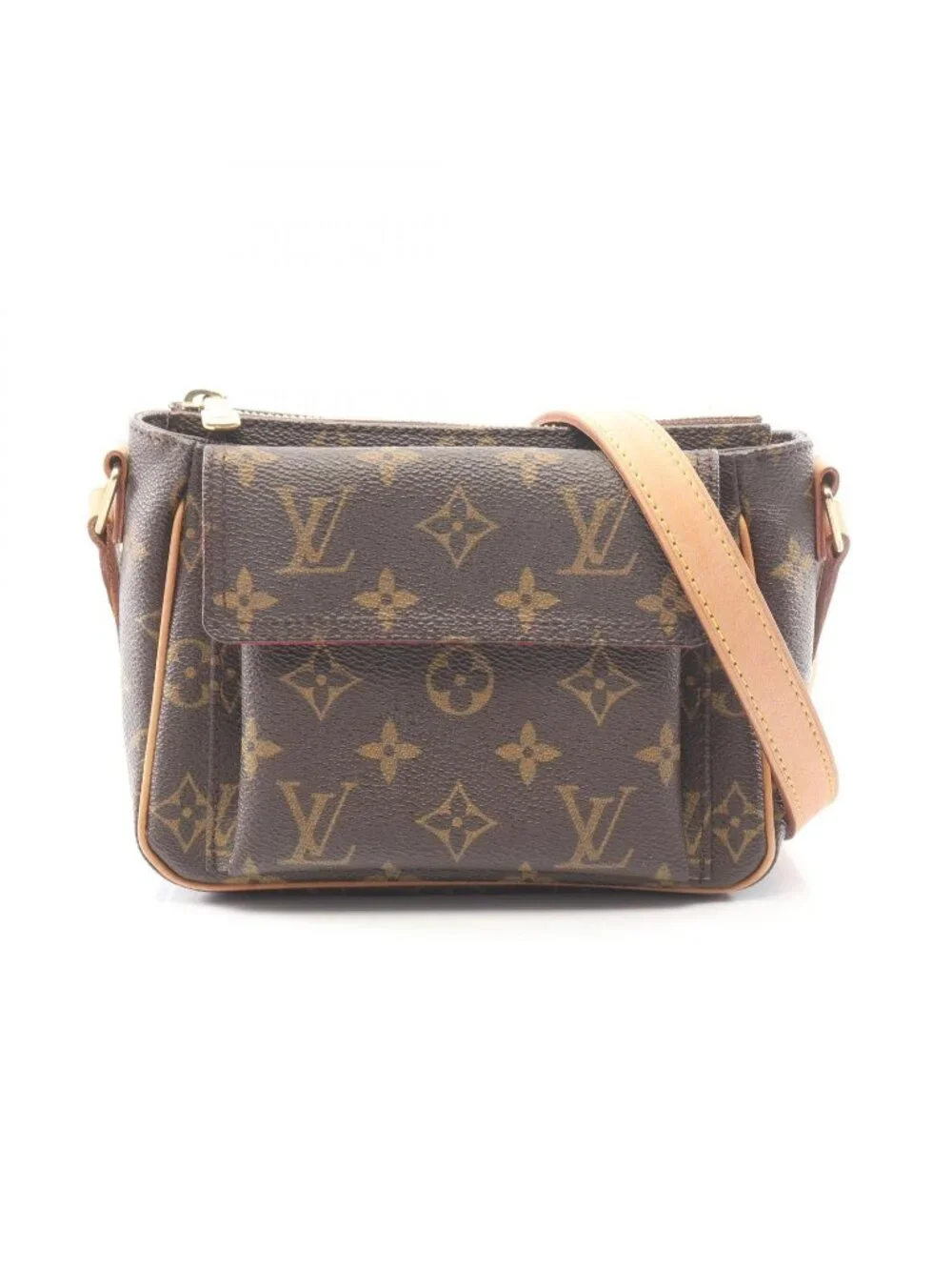 Louis Vuitton Shoulder Bag Vivacity PM Monogram Coatingcanvas Leather Viva-Cite